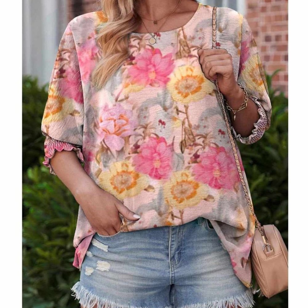 Wild Feathers Floral Blouse